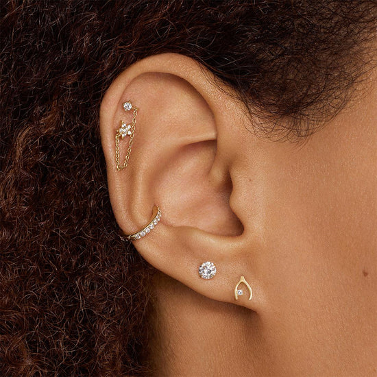 Daith Piercing Earrings Gold Daith Earirng 16G Daith Hoop – OUFER BODY  JEWELRY